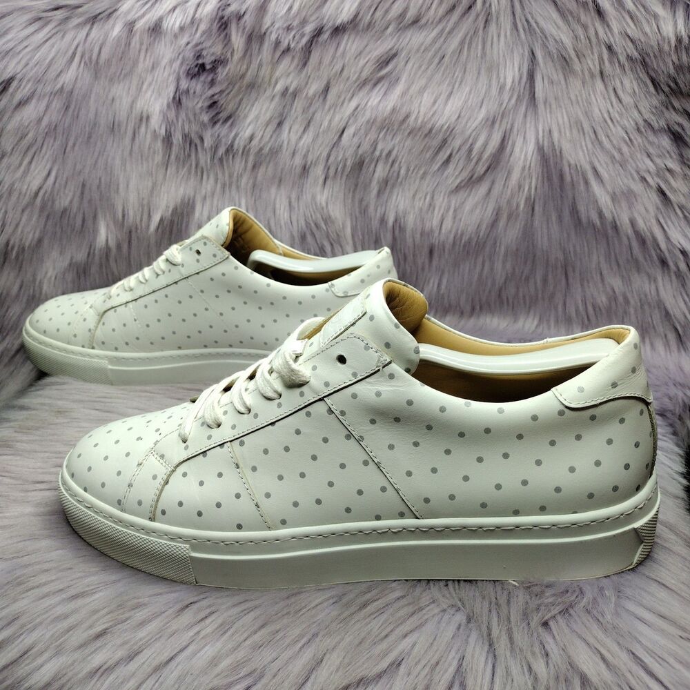 Greats Polka Dots White Leather Sneakers Mens Size 8.5 Nick Wooster X Royale